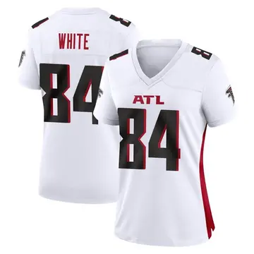 Matthew Bergeron Men's Nike White Atlanta Falcons Custom Game Jersey Size: 3XL