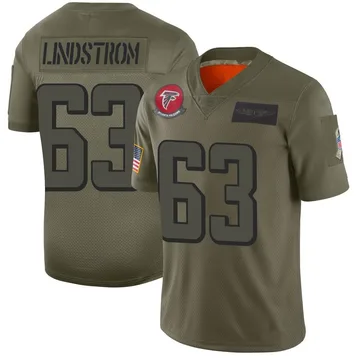 Atlanta Falcons Chris Lindstrom Red Color Rush Game Jersey - Bluefink