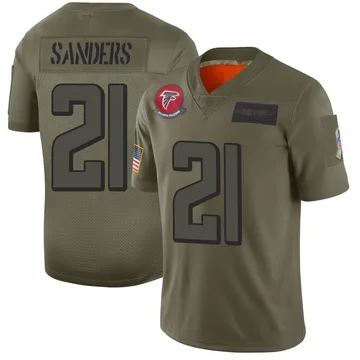 Camo Deion Sanders Jersey Limited Atlanta Falcons Rush Realtree Jerseys