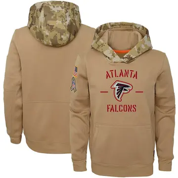 Men's Nike Camo Atlanta Falcons 2021 Salute to Service Performance Pullover Hoodie Size: Medium