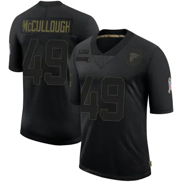 Men's Atlanta Falcons Liam McCullough Nike Black Team Game Jersey