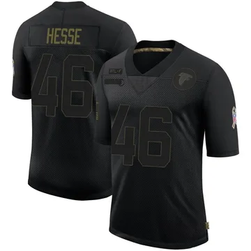 Parker Hesse Youth Nike Black Atlanta Falcons Custom Game Jersey Size: Medium