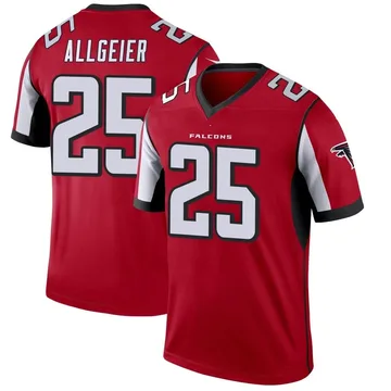 2022 LUMINANCE VERTICAL RED SSP TYLER ALLGEIER FALCONS /25 JERSEY #    1/1 