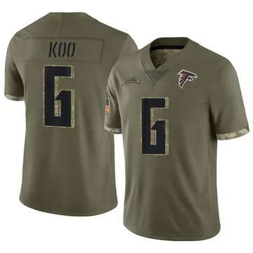 Younghoe Koo Falcons Black Game Jersey - All Stitched - Vgear