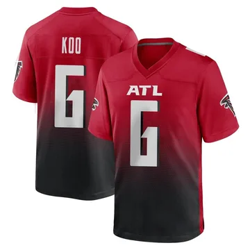 Atlanta Falcons Nike Home Game Jersey - Black - Younghoe Koo - Mens